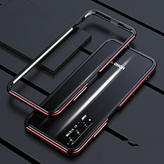 Luxury Aluminum Metal Frame Cover Case T01 for Huawei Honor 20S Red and Black