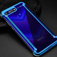 Luxury Aluminum Metal Frame Cover Case T01 for Huawei Honor V20 Blue