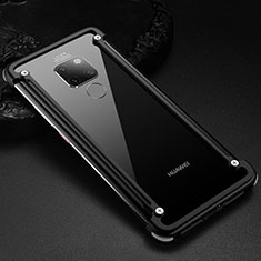 Luxury Aluminum Metal Frame Cover Case T01 for Huawei Mate 20 X 5G Black