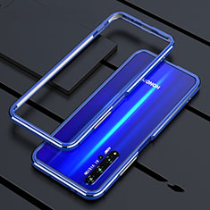 Luxury Aluminum Metal Frame Cover Case T01 for Huawei Nova 5T Blue