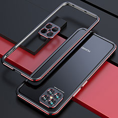 Luxury Aluminum Metal Frame Cover Case T01 for Huawei Nova 8 SE 5G Red and Black