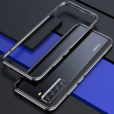 Luxury Aluminum Metal Frame Cover Case T01 for Huawei P40 Lite 5G Black
