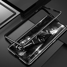 Luxury Aluminum Metal Frame Cover Case T01 for Oppo Find X2 Black
