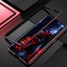 Luxury Aluminum Metal Frame Cover Case T01 for Oppo Find X2 Red