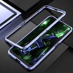 Luxury Aluminum Metal Frame Cover Case T01 for Realme X50 Pro 5G Sky Blue