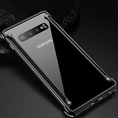 Luxury Aluminum Metal Frame Cover Case T01 for Samsung Galaxy S10 Black