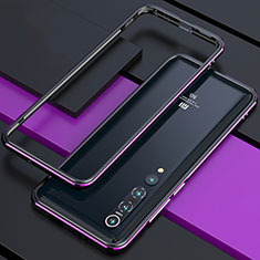 Luxury Aluminum Metal Frame Cover Case T01 for Xiaomi Mi 10 Pro Purple and Blue