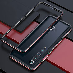 Luxury Aluminum Metal Frame Cover Case T01 for Xiaomi Mi 10 Pro Red and Black