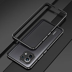 Luxury Aluminum Metal Frame Cover Case T01 for Xiaomi Mi 11 5G Black