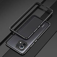 Luxury Aluminum Metal Frame Cover Case T01 for Xiaomi Mi 11 Lite 4G Black