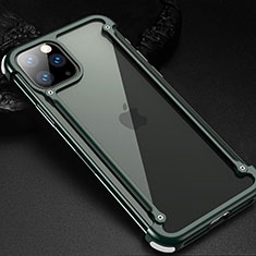 Luxury Aluminum Metal Frame Cover Case T02 for Apple iPhone 11 Pro Max Green