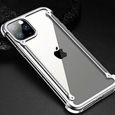 Luxury Aluminum Metal Frame Cover Case T02 for Apple iPhone 11 Pro Silver