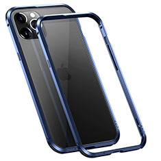 Luxury Aluminum Metal Frame Cover Case T02 for Apple iPhone 12 Pro Blue