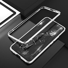 Luxury Aluminum Metal Frame Cover Case T02 for Huawei Nova 7 SE 5G Silver