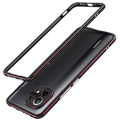 Luxury Aluminum Metal Frame Cover Case T02 for Xiaomi Mi 11 5G Red