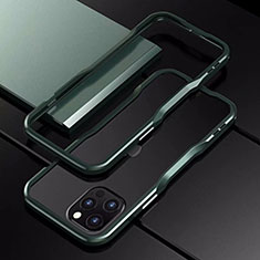 Luxury Aluminum Metal Frame Cover Case T03 for Apple iPhone 12 Pro Max Midnight Green