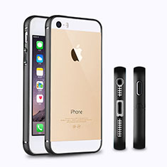 Luxury Aluminum Metal Frame Cover for Apple iPhone 5 Black