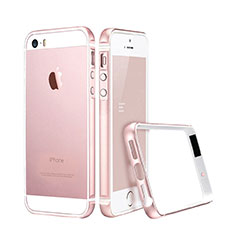 Luxury Aluminum Metal Frame Cover for Apple iPhone 5 Pink