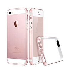Luxury Aluminum Metal Frame Cover for Apple iPhone 5S Pink