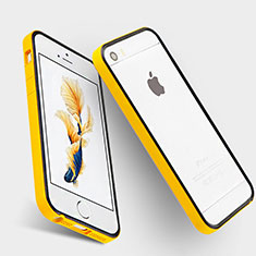 Luxury Aluminum Metal Frame Cover for Apple iPhone 5S Yellow