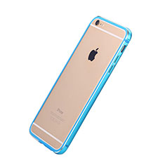 Luxury Aluminum Metal Frame Cover for Apple iPhone 6 Sky Blue
