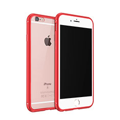 Luxury Aluminum Metal Frame Cover for Apple iPhone 6S Red