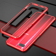 Luxury Aluminum Metal Frame Cover for Oppo R15X Red