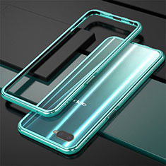 Luxury Aluminum Metal Frame Cover for Oppo R17 Neo Cyan