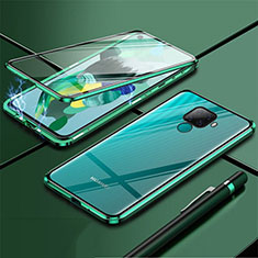 Luxury Aluminum Metal Frame Mirror Cover Case 360 Degrees for Huawei Nova 5z Green