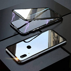 Luxury Aluminum Metal Frame Mirror Cover Case 360 Degrees for Huawei P Smart Z Black