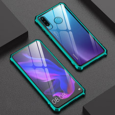 Luxury Aluminum Metal Frame Mirror Cover Case 360 Degrees for Huawei P30 Lite Green