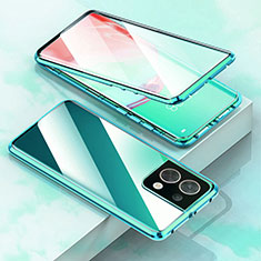 Luxury Aluminum Metal Frame Mirror Cover Case 360 Degrees for OnePlus Ace 2V 5G Green