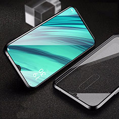Luxury Aluminum Metal Frame Mirror Cover Case 360 Degrees for Oppo A9X Black