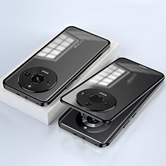 Luxury Aluminum Metal Frame Mirror Cover Case 360 Degrees for Realme 11 Pro+ Plus 5G Black