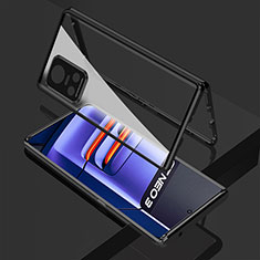 Luxury Aluminum Metal Frame Mirror Cover Case 360 Degrees for Realme GT Neo3 5G Black