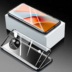 Luxury Aluminum Metal Frame Mirror Cover Case 360 Degrees for Xiaomi Mi 10i 5G Black