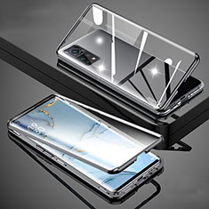 Luxury Aluminum Metal Frame Mirror Cover Case 360 Degrees for Xiaomi Mi 10T 5G Black