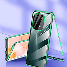 Luxury Aluminum Metal Frame Mirror Cover Case 360 Degrees for Xiaomi Mi 13 Pro 5G Green