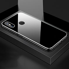 Luxury Aluminum Metal Frame Mirror Cover Case 360 Degrees for Xiaomi Mi 8 Silver