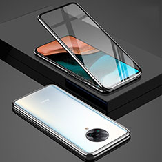 Luxury Aluminum Metal Frame Mirror Cover Case 360 Degrees for Xiaomi Poco F2 Pro Silver