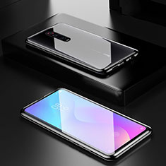 Luxury Aluminum Metal Frame Mirror Cover Case 360 Degrees for Xiaomi Redmi K20 Pro Black