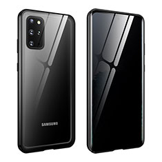 Luxury Aluminum Metal Frame Mirror Cover Case 360 Degrees LK2 for Samsung Galaxy S20 Plus 5G Black