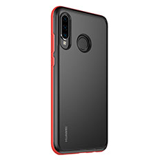 Luxury Aluminum Metal Frame Mirror Cover Case 360 Degrees M01 for Huawei Nova 4e Red