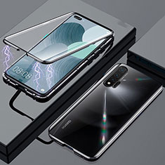 Luxury Aluminum Metal Frame Mirror Cover Case 360 Degrees M01 for Huawei Nova 6 Black
