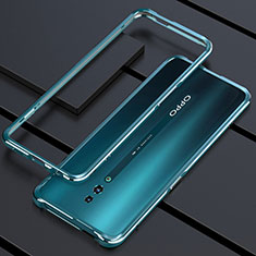 Luxury Aluminum Metal Frame Mirror Cover Case 360 Degrees M01 for Oppo Reno Green