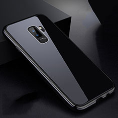 Luxury Aluminum Metal Frame Mirror Cover Case 360 Degrees M01 for Samsung Galaxy S9 Plus Black