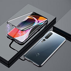 Luxury Aluminum Metal Frame Mirror Cover Case 360 Degrees M01 for Xiaomi Mi 10 Black