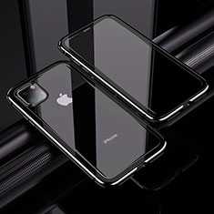 Luxury Aluminum Metal Frame Mirror Cover Case 360 Degrees M02 for Apple iPhone 11 Pro Black