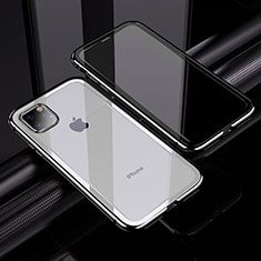 Luxury Aluminum Metal Frame Mirror Cover Case 360 Degrees M02 for Apple iPhone 11 Pro Max Silver
