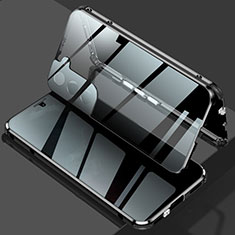 Luxury Aluminum Metal Frame Mirror Cover Case 360 Degrees M02 for Samsung Galaxy S21 Plus 5G Black